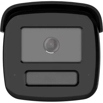 Hikvision DS-2CD2T123G2-LIS2UY/SL(2.8mm)BLACK 2MP ColorVu AcuSense Fixed Bullet Network Camera with Two-Way Audio and Strobe Light