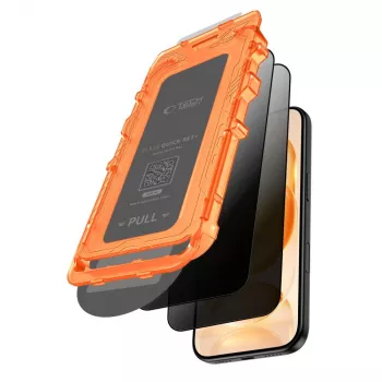 Tech-Protect Quick Set Spy+ Privacy Tempered Glass Screen Protector 2-Pack for iPhone 18 Pro