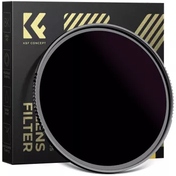 KF Concept ND100000 Solar Filter 62mm, 16.6-Stop, OD 5.0, AGC Optical Glass, Nano Coating, Aluminum Frame