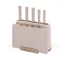 MEO MR-1412-BEIGE MAESTRO Knife Set with Cutting Boards and Stand, 5 Knives, 2 Boards, Beige