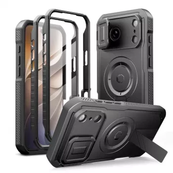 TECH-PROTECT Kevlar MagSafe 2-Set Case for iPhone 17 Pro Max / 18 Pro Max - Black