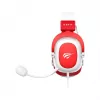 HAV H2002d Wired Gaming Headset with 50mm Drivers, RGB LED, Noise-Isolating Microphone, White/Red