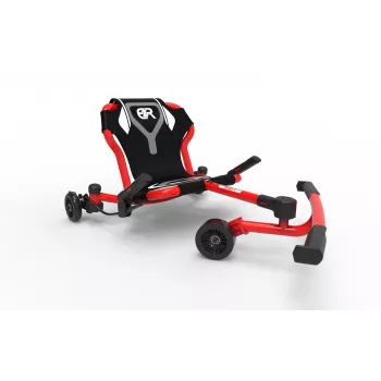EzyRoller Drifter X Leg-Powered Drifting Go-Kart for Kids Ages 4-12+, Red