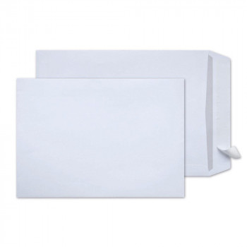 Steinmetz Mailing Envelopes DIN C4, No Window, Self-Seal, 120 g/m², White, 250 Pieces (4554PR)