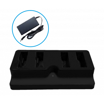 Unitech WD200 4-Slot Terminal Charging Cradle with power adapter supply 1010-900031G