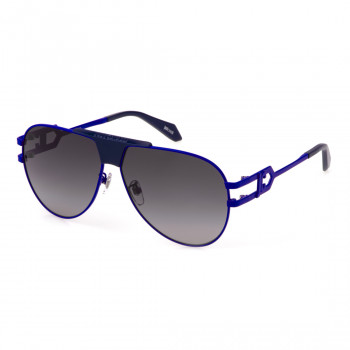 JUSTCAVALLI Unisex Sunglasses SJC095-6201HR Square Black Grey Gradient 62mm