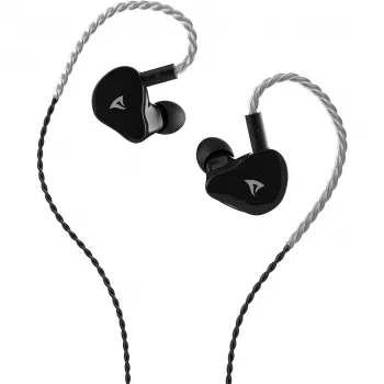 Sharkoon Stealthbite IEM In-Ear Gaming Headset with Detachable Boom Mic, USB-C/USB-A/3.5mm, Black
