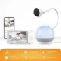 Chillax DM 610 Video Baby Monitor with Giraffe Mood Sleep Trainer - 2.8 inch Color LCD, 2.4 GHz FHSS, 300m Range, Night Vision, Two-Way Talk, Temperature Sensor, Lullabies, Night Light, Wall Mountable, White
