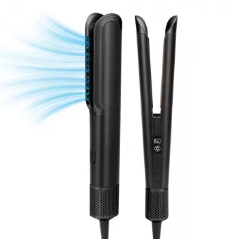 StayBeauty by Extralink M-17936F Wet-to-Dry Hot Air Styler with Drying Function, 1200W, Black/Pink