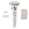 Braun Silk-épil 9 Flex SES9-011 3D Epilator, Wet & Dry, White/Gold