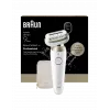 Braun Silk-épil 9 Flex SES9-011 3D Epilator, Wet & Dry, White/Gold