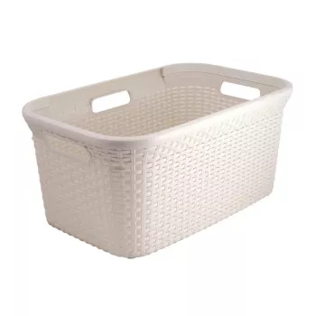 CURVER Laundry Basket Style 45L 59.2x38x27cm Cream