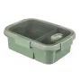 CURVER Smart Eco To Go Dual Rectangular Food Container 0.9L (0.6L + 0.3L) Soft Green