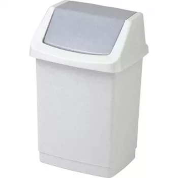 CURVER Click-it 50L Pedal Waste Bin, Grey, 38.5 x 33.5 x 63.5 cm