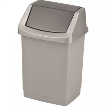 CURVER Click-it 15L Pedal Waste Bin, Silver
