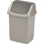 CURVER Click-it 15L Pedal Waste Bin, Silver