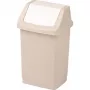 CURVER Click-it Pedal Waste Bin 9L Beige 22.9 x 18.9 x 38.1 cm