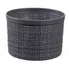 CURVER Basket with Lid Jute Round 2L Ø17x13cm Dark Grey