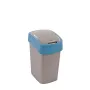 CURVER Deco Flip Bin 25L Waste Bin Silver/Blue