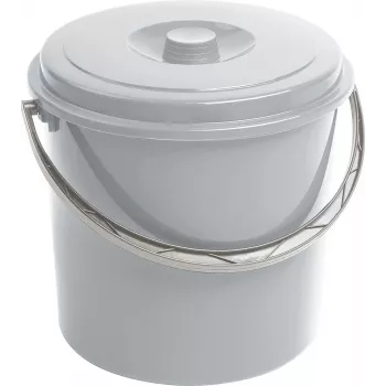 CURVER Bucket with Lid 10L Grey