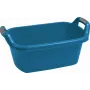 CURVER Oval Laundry Basket with Handles 35L Blue - Recycled Plastic Storage Bin