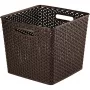 CURVER My Style Square 25L Storage Basket Dark Brown 32.5x32.5x28cm