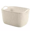 CURVER Basket Knit L Rectangle 19L 40x30x23cm White