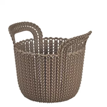 CURVER Basket Knit XS Round 3L 23x19x19 cm Brown