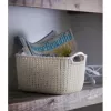 CURVER Knit Collection Rectangular Storage Basket S 8L White 30x22x17 cm