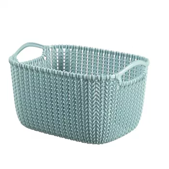 CURVER Basket Knit S Rectangular 8L 30x22x17cm Blue