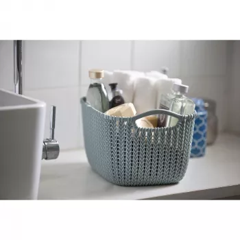 CURVER Basket Knit S Rectangular 8L 30x22x17cm Blue