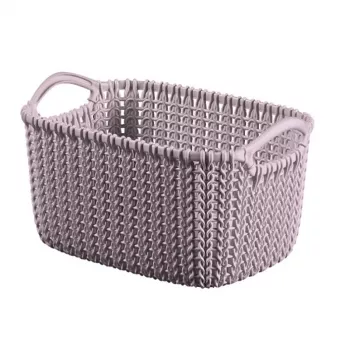 CURVER Knit XS Rectangular Storage Basket 3L 25x18x14 cm Light Purple