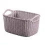 CURVER Knit XS Rectangular Storage Basket 3L 25x18x14 cm Light Purple