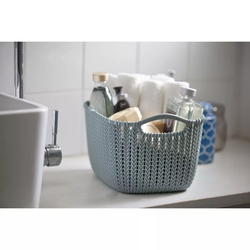 CURVER Knit XS Rectangular Storage Basket 3L 25x18x14 cm Light Purple