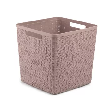 CURVER Basket Jute Square 17L 28x28x27cm Pink
