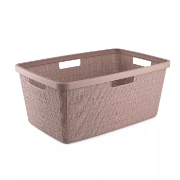 CURVER Laundry Basket Jute 46L 59x39x26cm Pink