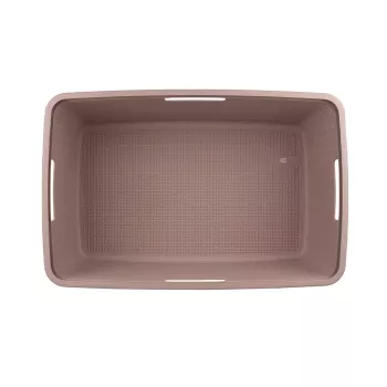 CURVER Laundry Basket Jute 46L 59x39x26cm Pink