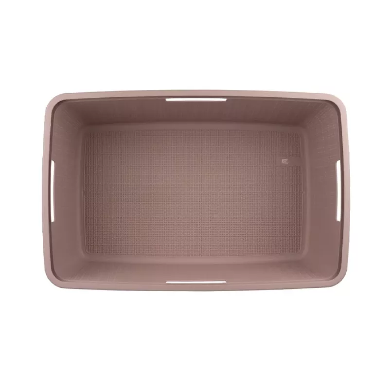 CURVER Laundry Basket Jute 46L 59x39x26cm Pink