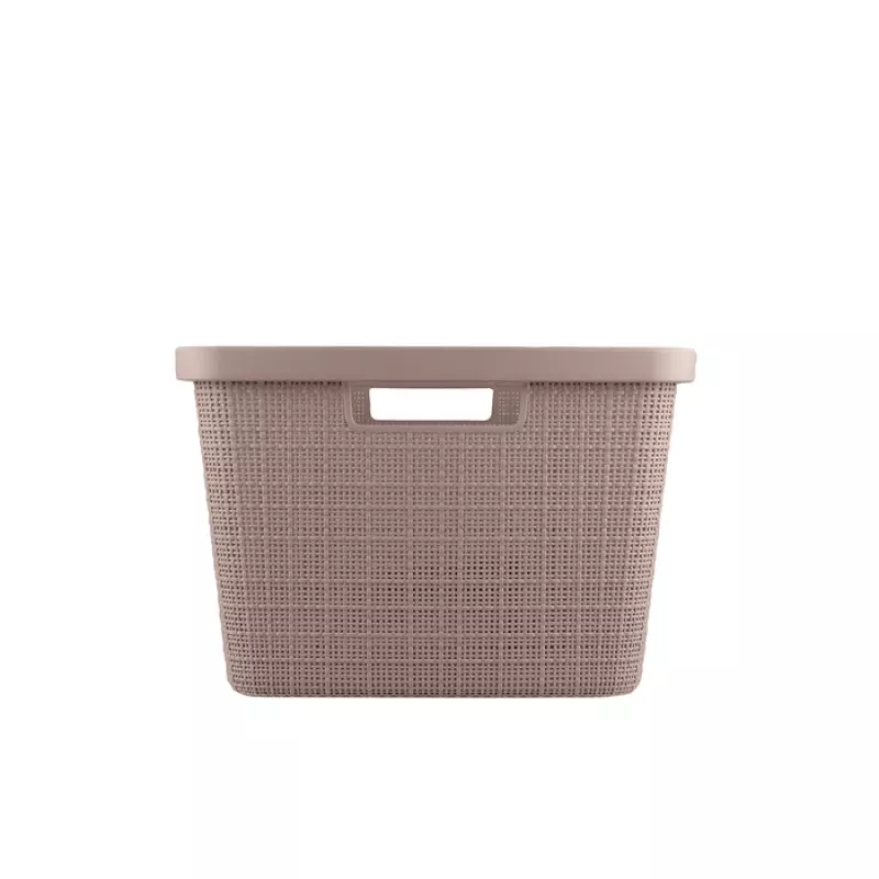 CURVER Laundry Basket Jute 46L 59x39x26cm Pink