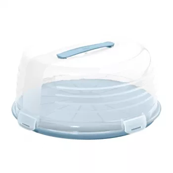 CURVER Round Cake Transport Box Ø34.7x15.6cm Blue