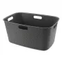 CURVER Softex 45L Laundry Basket 57x37x27cm Dark Grey