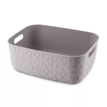 CURVER Softex M Storage Basket 12.5L Grey-Brown 37.9x29.2x14.3cm