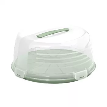 CURVER Round Cake Transport Box Ø34.7x15.6 cm Green