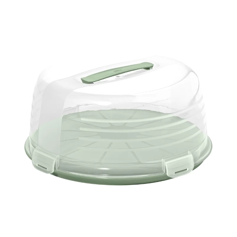 CURVER Round Cake Transport Box Ø34.7x15.6 cm Green