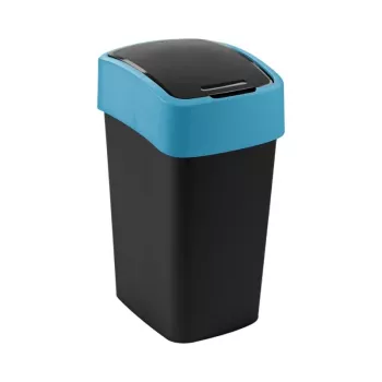 CURVER Flip Bin 25L Waste Bin Black/Blue