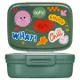 CURVER Snap Box Rectangular Food Storage Container with Divider 1.8L Green