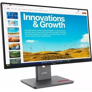 Lenovo ThinkVision P24qD-40 23.8 inch QHD IPS Monitor with USB-C 75W, HDMI, DP, Height Adjustable, Black Monitor Lenovo Thinkvision P24QD-40