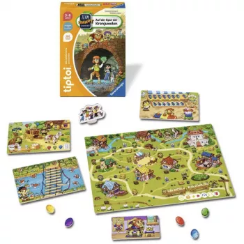 Ravensburger tiptoi Team SMART Investigates: On the Trail of the Crown Jewels - Interactive Detective Board Game for Ages 6-10, 1-4 Players, German Language, Requires tiptoi Pen