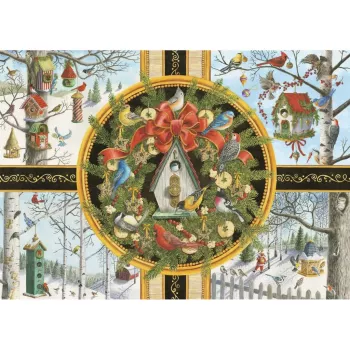 Ravensburger Large Pieces Puzzle Singvögel im Winter (500 Pieces)