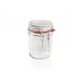 LEIFHEIT Hermetic Jar Glass 370ml - Airtight Storage Jar with Wire Clip & Natural Rubber Seal, Clear Glass, Food Preservation